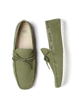 Fastalas Olive Green Suede Boat Shoes